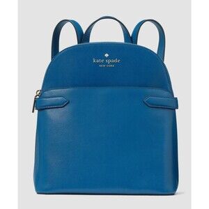 New Kate Spade Staci Saffiano Leather Dome Backpack Sapphire Ice